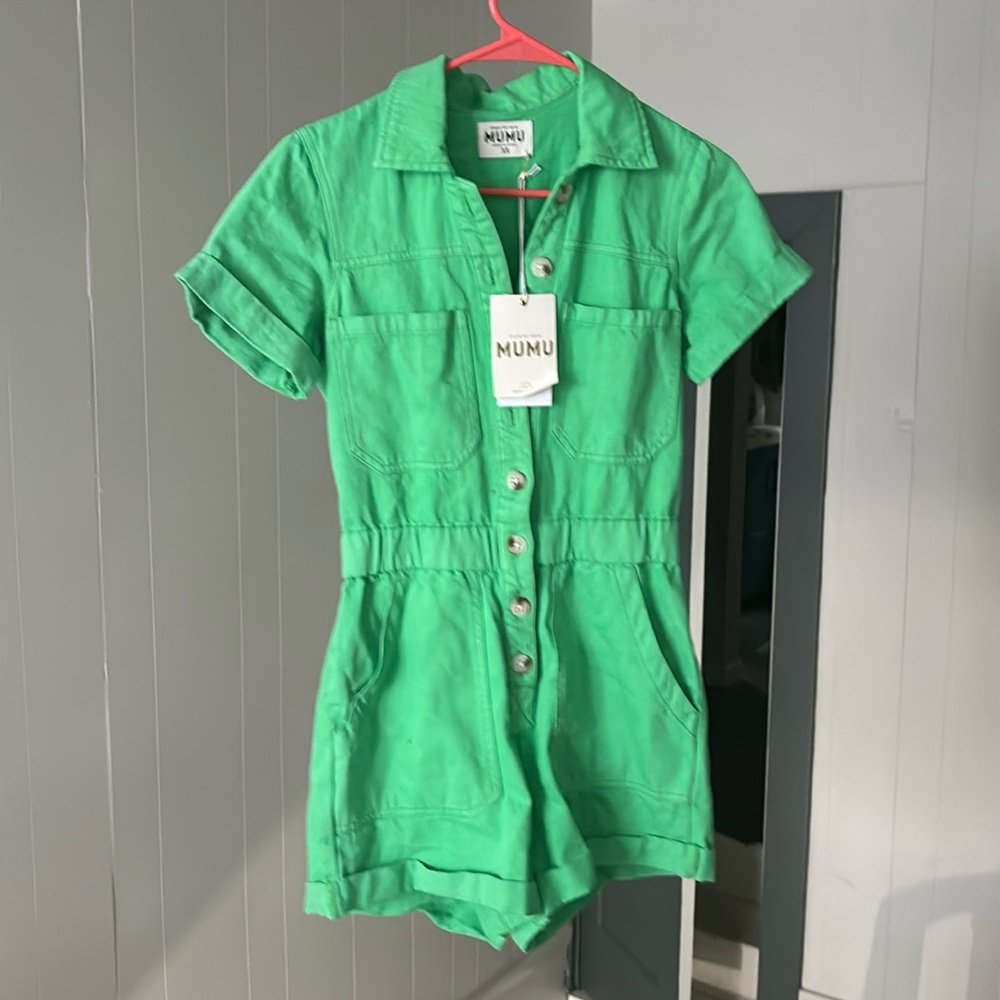 NWT Cannon Green Romper from MuMu